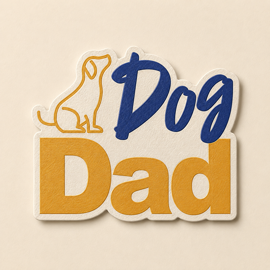 Dog Dad Adventure Sticker