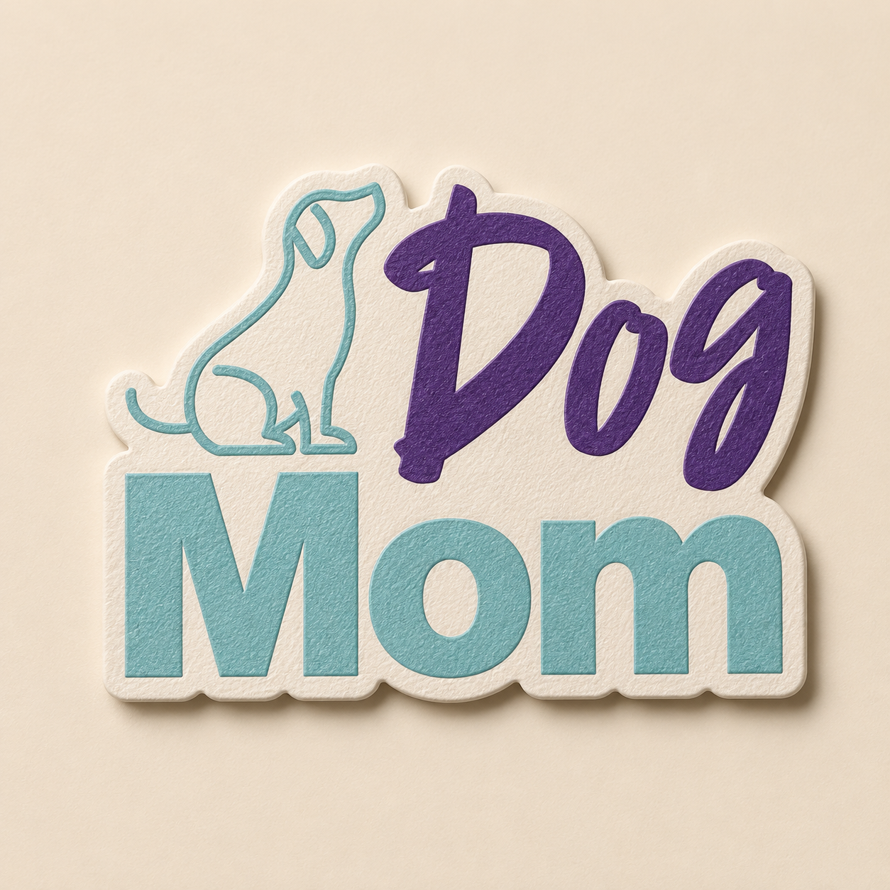 Dog Mom Adventure Sticker
