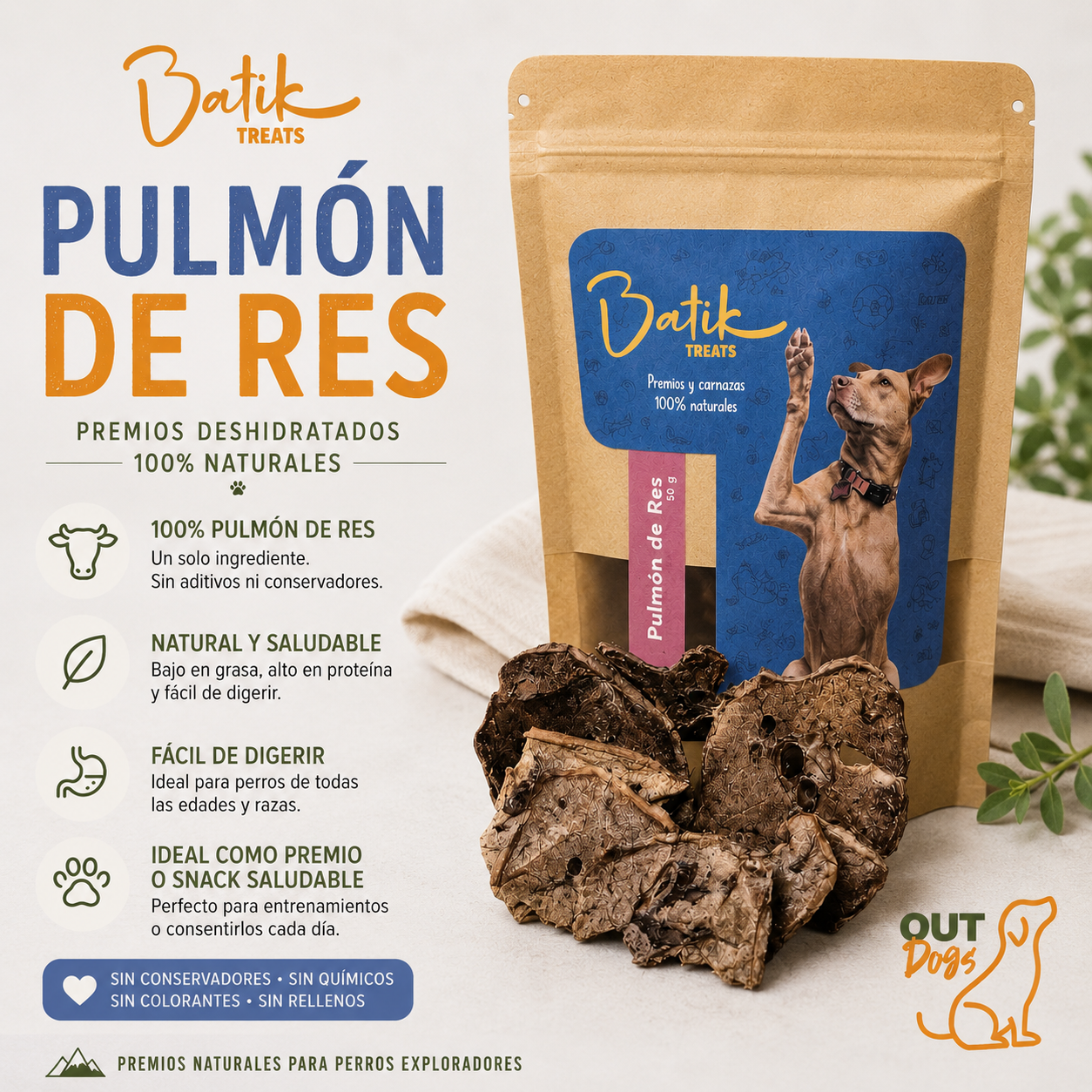 Pulmón de Res - 50 gr.